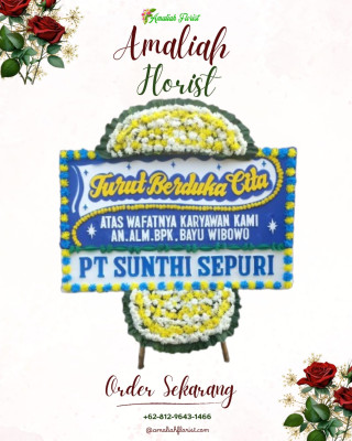 Papan Bunga Duka di Babakan Pasar
