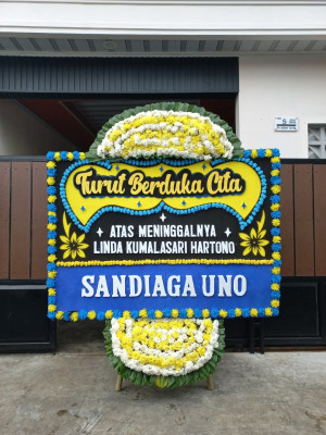 Papan Bunga Duka di Babakan Pasar